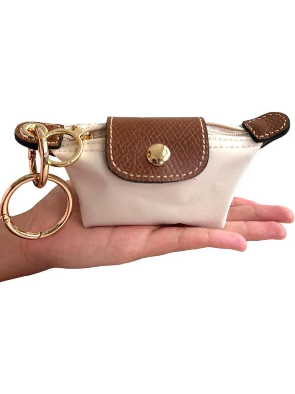 Functional Mini Pouch Keychain | Coin Purse & Card Holder | Genuine Leather